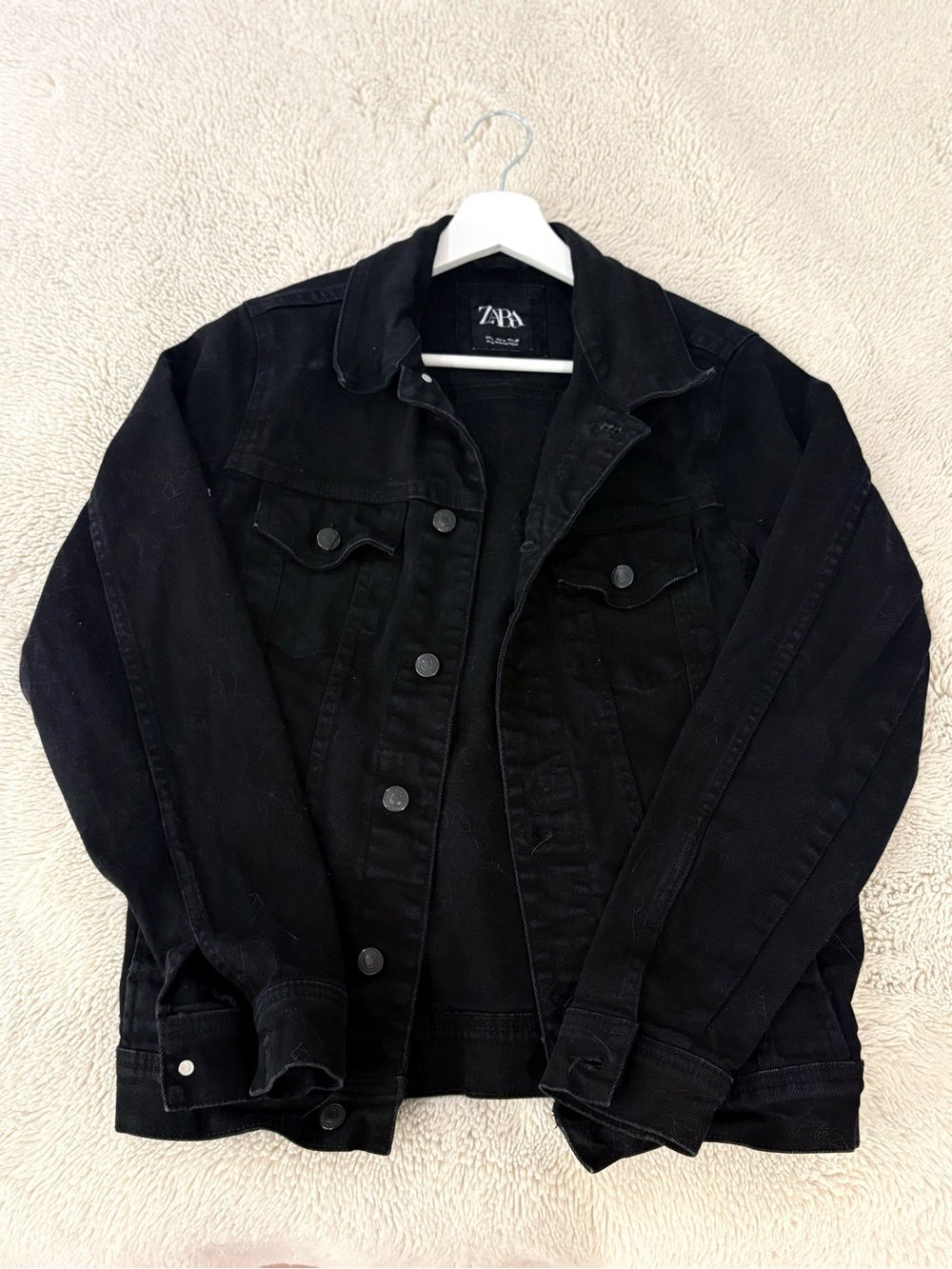 Zara Black Denim Jacket